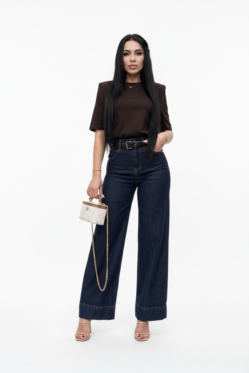 Dámské široké džíny – Premium Denim