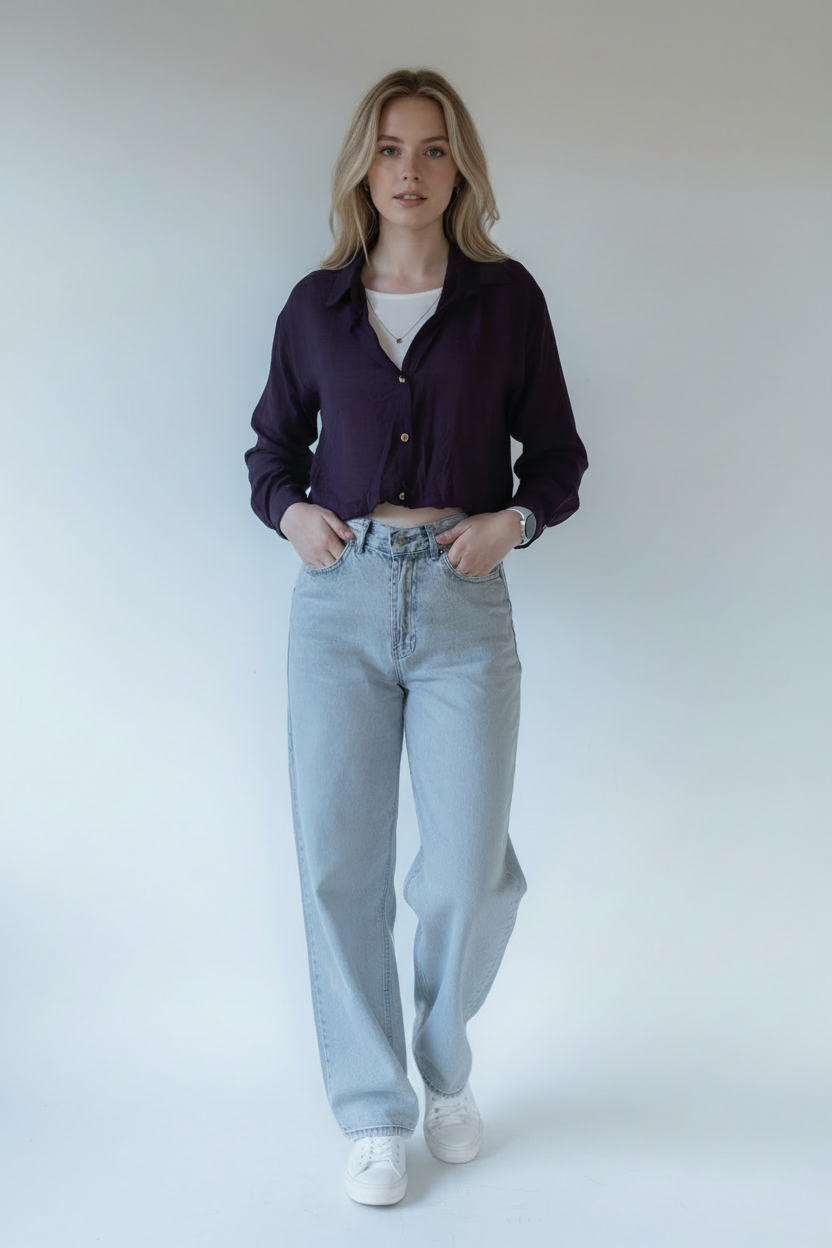 Fialový set – jiná póza