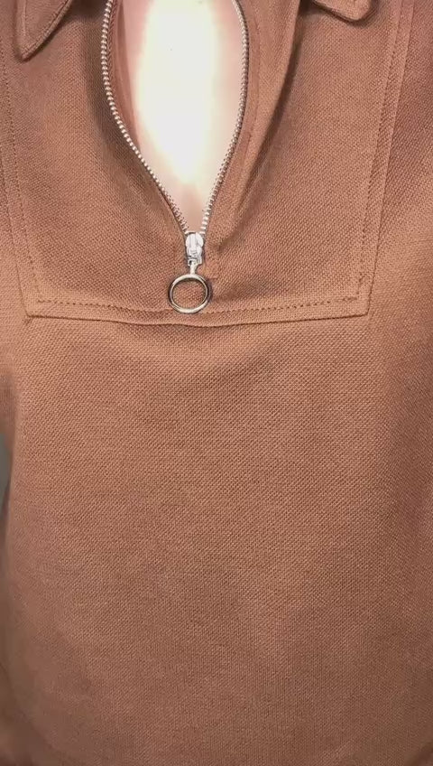Letní souprava – Polo Top na zip & Šortky